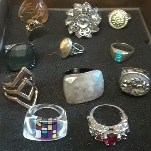 assortment of rings